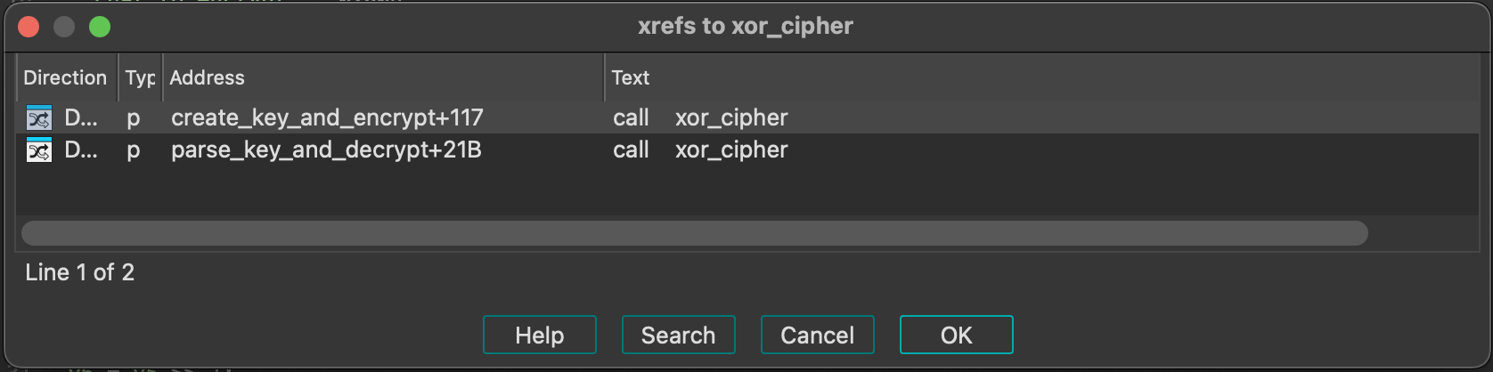 XOR xrefs